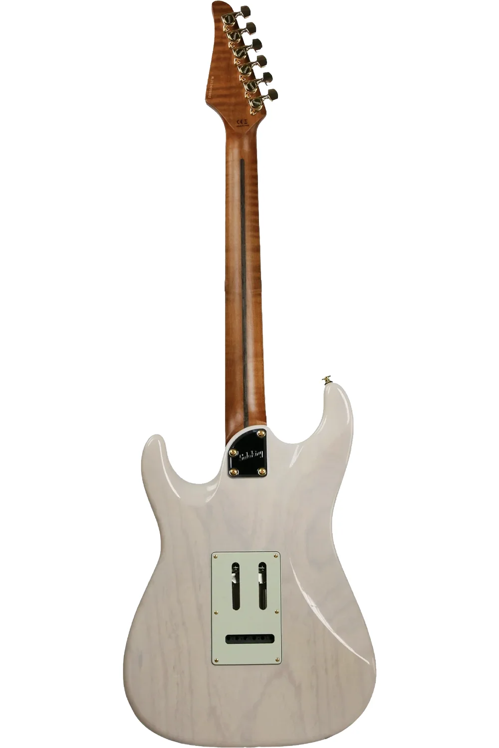 Soloking MS-1 Classic Ash FMN in White Blonde with Roasted Flame Maple Neck Nafiri Special Run 4