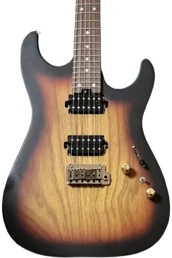 Soloking MS-1 Custom 24 HH Ash Flat Top Tri Fade Burst