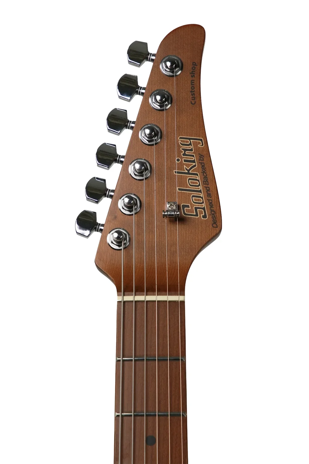 Soloking MS-1 Custom 24 HSS Flat Top in Satin Shoreline Gold 5