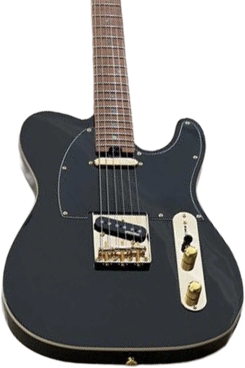 Soloking MT-1G FM MKII With Roasted Flame Maple Neck in Black Beauty