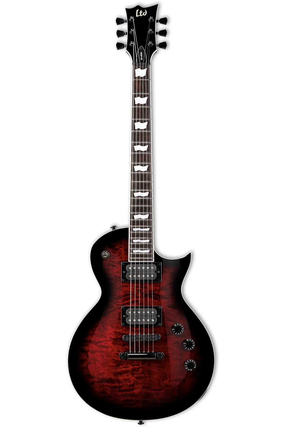 LTD EC-256QM See Thru Black Cherry Sunburst 3