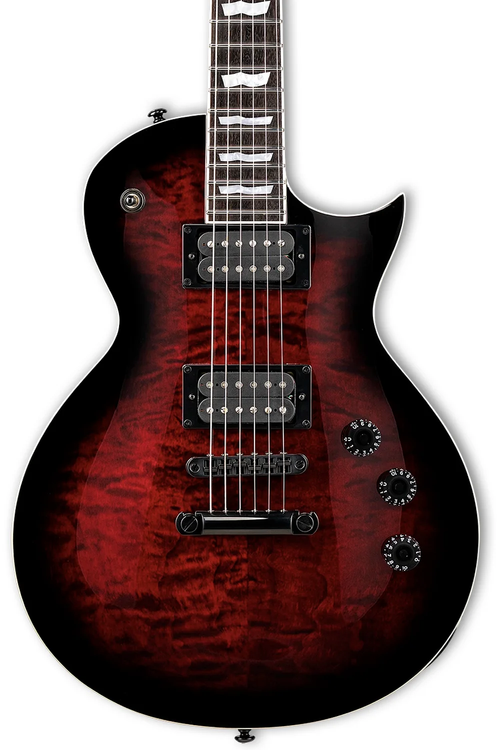 LTD EC-256QM See Thru Black Cherry Sunburst